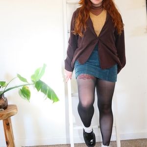 Teal Corduroy Mini Skirt